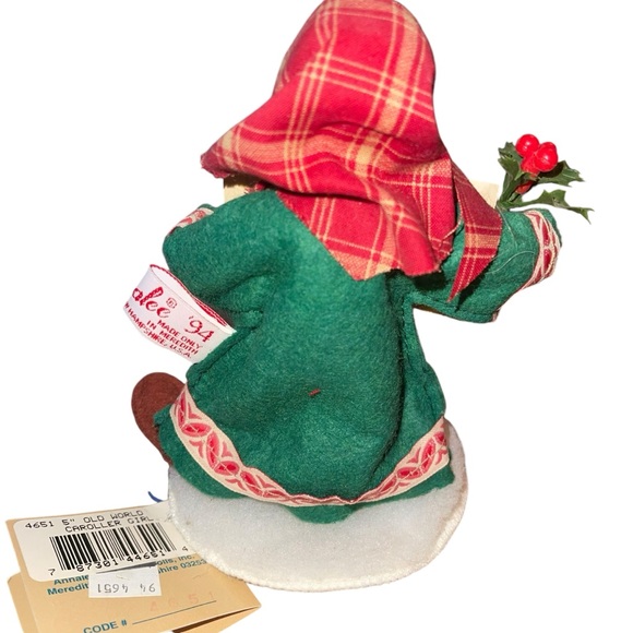 Vintage 1994 Annalee Dolls 5” Old World Caroller Girl  New With Tags Holiday - Picture 3 of 8